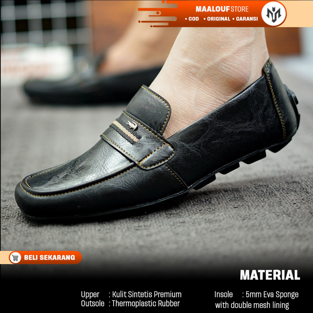 Sepatu Pantofel Pria Kulit Acara Resmi Formal Dinas Pesta Gereja Casual Kantor Nikah Cowok Kasual Pa