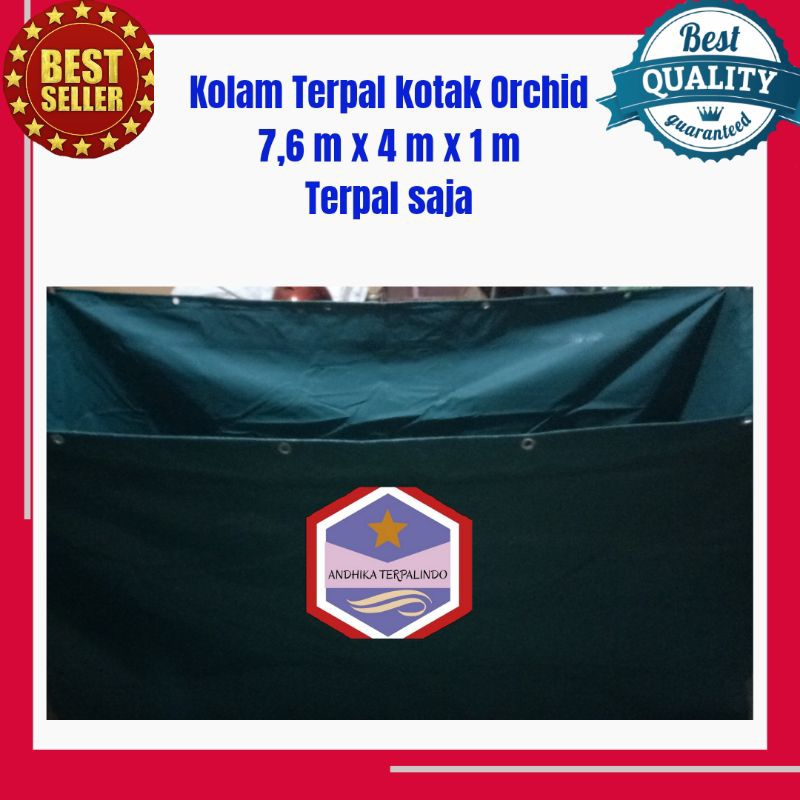 kolam terpal kotak custem terpal saja