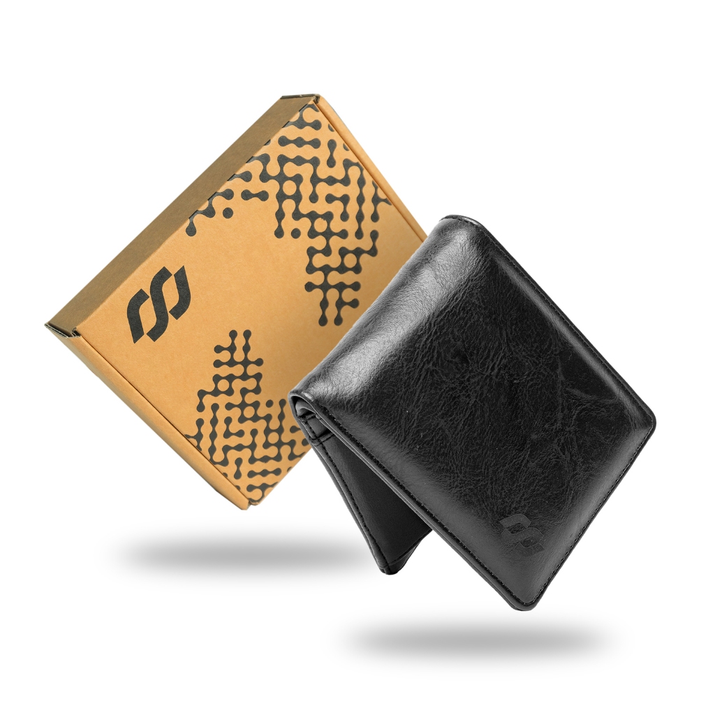 PROMO RUSEL CO - Wallet Walter Dompet Lipat Dompet Kulit Pria Simpel 2025