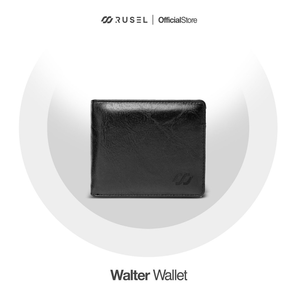 La RUSEL CO - Wallet Walter Dompet Lipat Dompet Kulit Pria Simpel