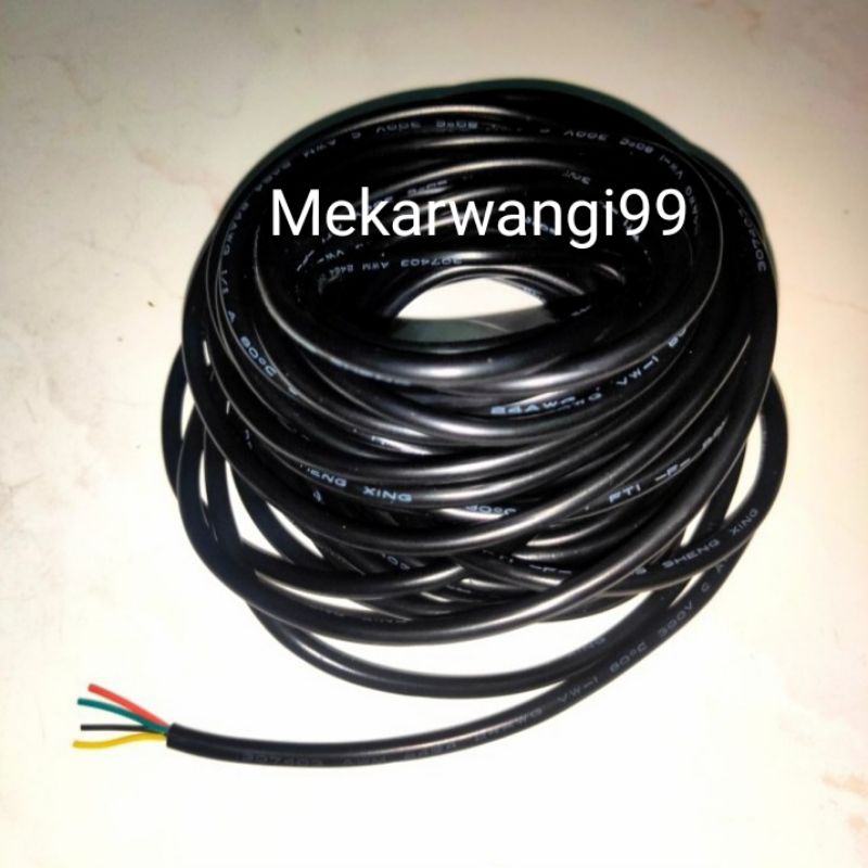 kabel Awg 24 isi 4jalur 10 meter + selongsong (Awg 24 isi 4 jalur)