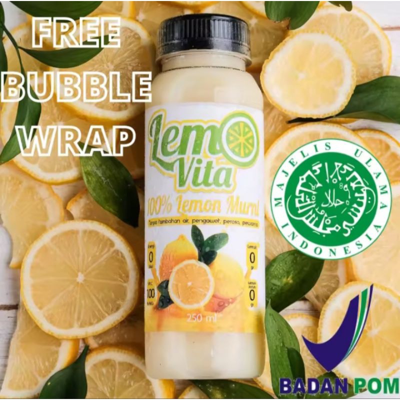 

BPOM Halal 500ml Lemovita Sari Lemon Jus Lemon Murni 100% Jus Alami