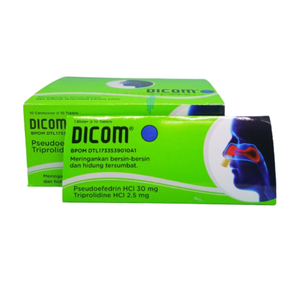 Dicom Isi 100 Tablet - Obat Flu & Hidung Tersumbat
