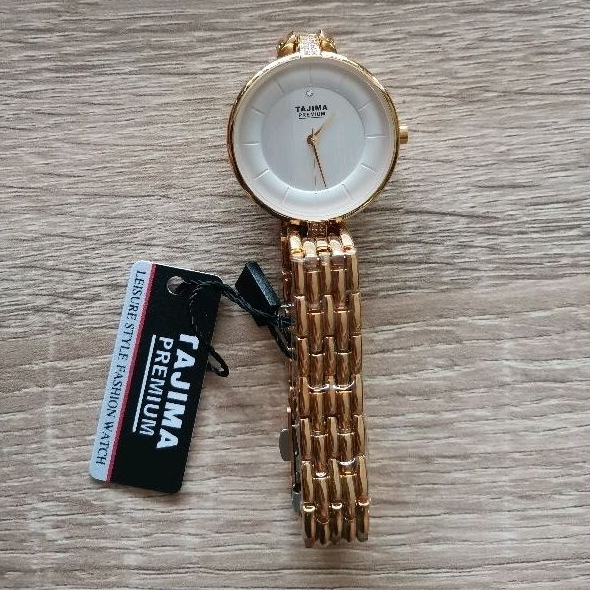 jam tangan wanita rantai kuning tajima ori