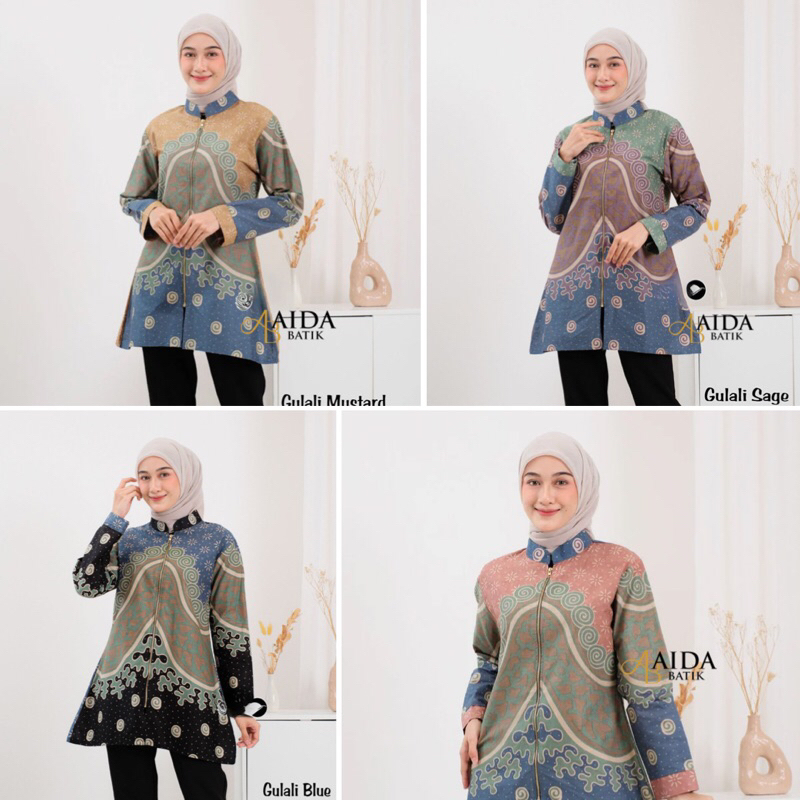 Tunik Batik Atasan Baju Batik Modern Tunik(Busui)