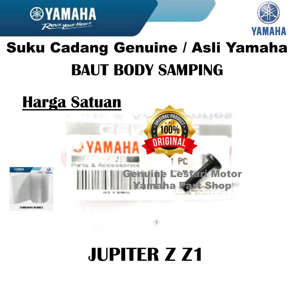 Baut Screw Body Bodi Samping Jupiter Z Z1 Asli Yamaha Surabaya