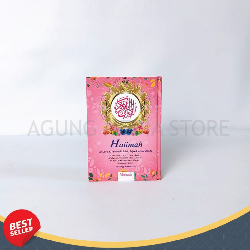 Alquran Halimah Hardcover A6 Terjemahan Tajwid Warna Alquran Kecil