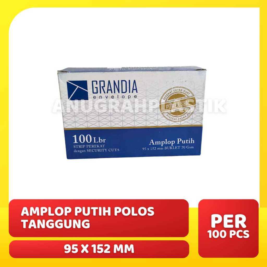 

Amplop putih polos 95 x 152 mm / amplop tanggung
