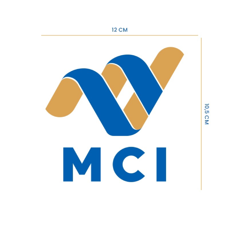 Stiker Sticker logo MCI untuk Mobil Motor Laptop