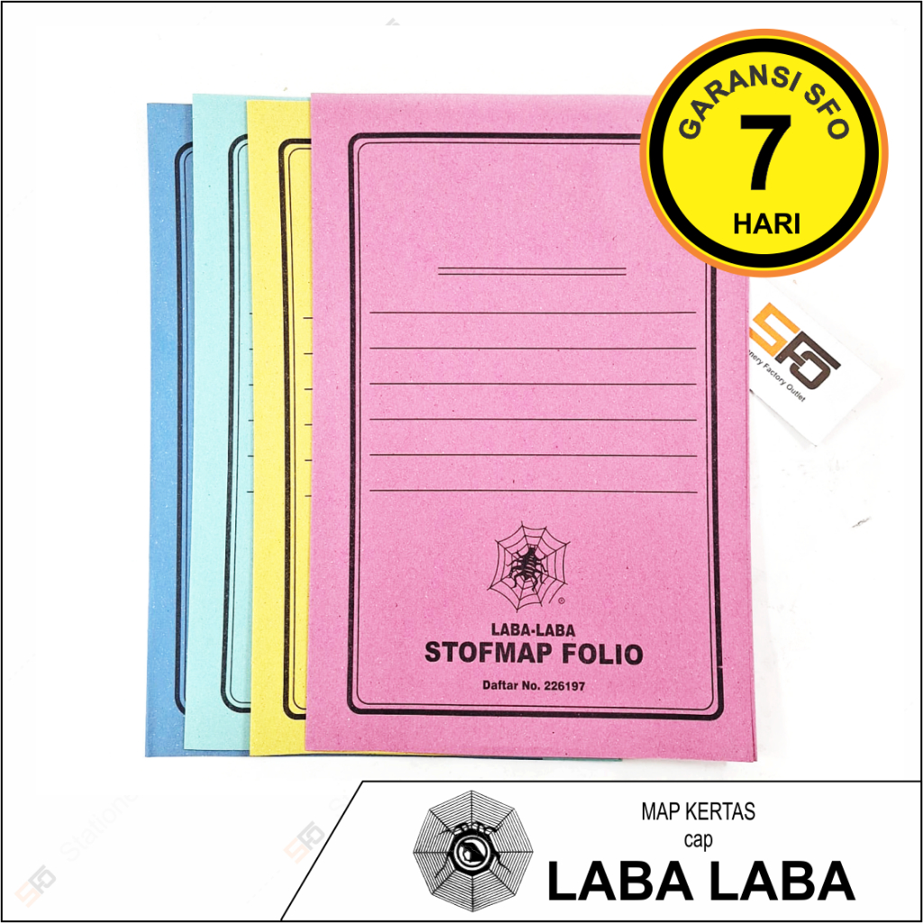 

Stof Map Laba Laba Folio isi 50 - Map Kertas