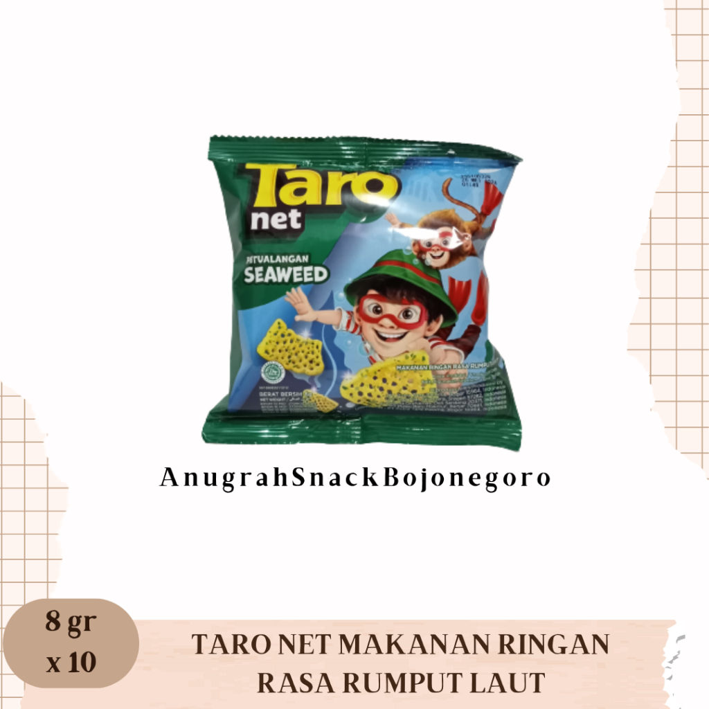 

Taro Net Makanan Ringan Rasa Rumput Laut Renceng 8gr x 10