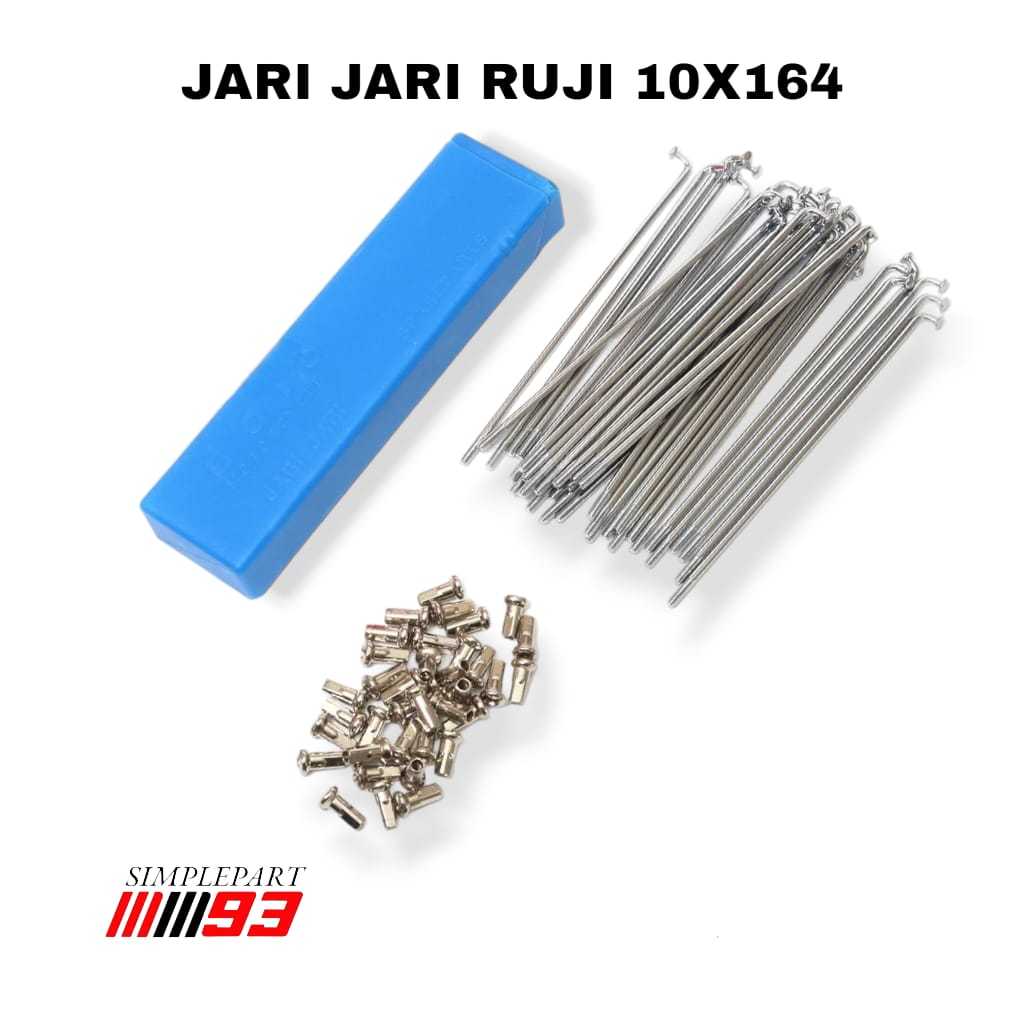 JARI JARI RUJI CROM CHROME VELG RING 17 DEPAN CAKRAM [ 10 X 164 ] MOTOR YAMAHA - VEGA R , FIZ R , JU