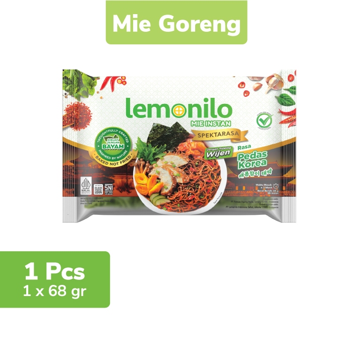 

Lemonilo Mie Instan Goreng Pedas Korea 68g