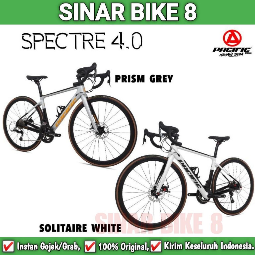 Sepeda Roadbike PACIFIC SPECTRE 4.0 Alloy 11 Speed Disc Hidrolik Balap 700C