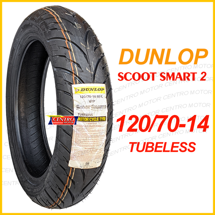 Dunlop SCOOT SMART 2 120/70-14.Ban Tubeless