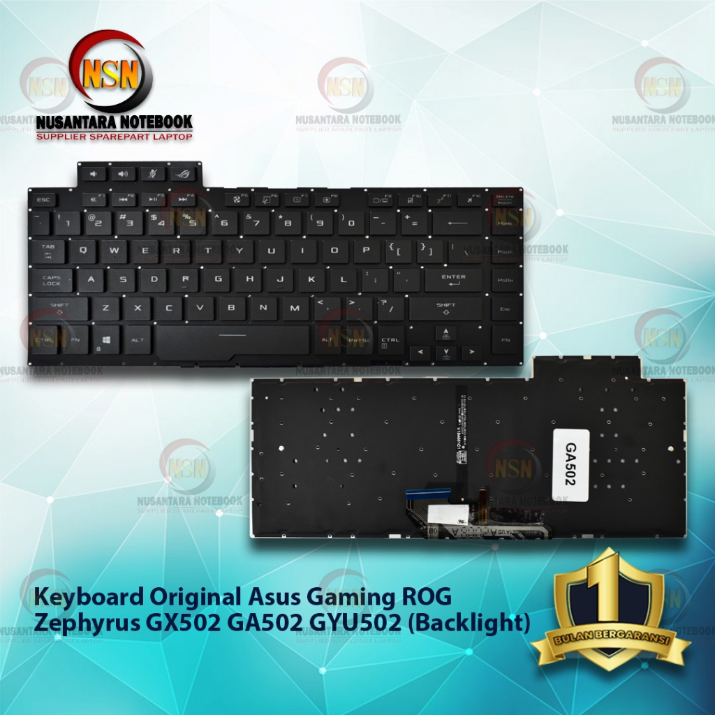 Keyboard Original Laptop Asus Gaming ROG ZEPHYRUS GX502 GA502 Backlight
