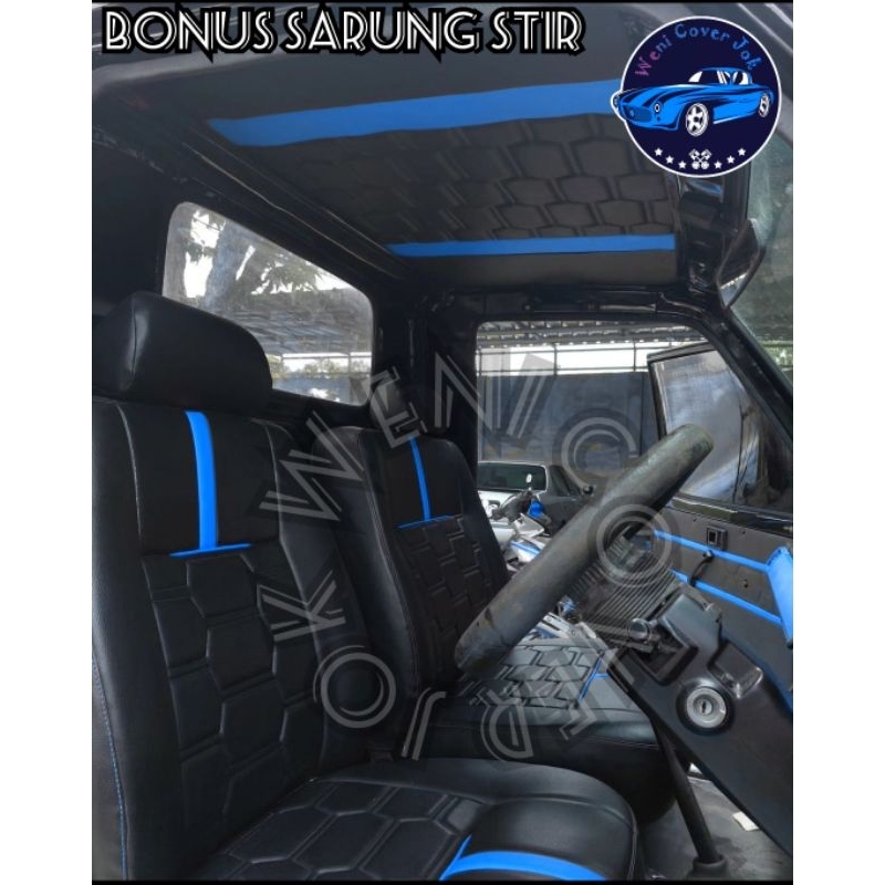 Sarung jok dan cover atap plafon mobil kijang pickup / Sarung jok mobil kijang super pick up / Cover