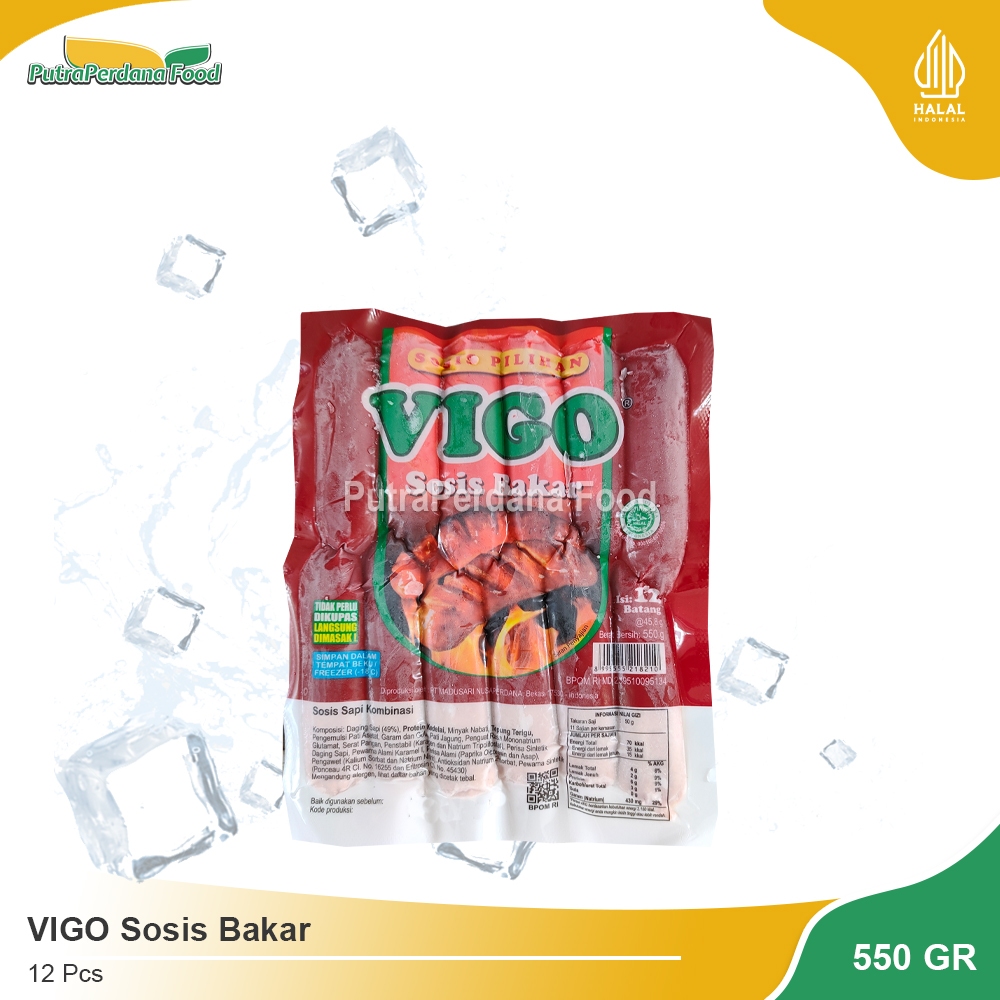 

VIGO Sosis Bakar 550gr (12 Pcs)