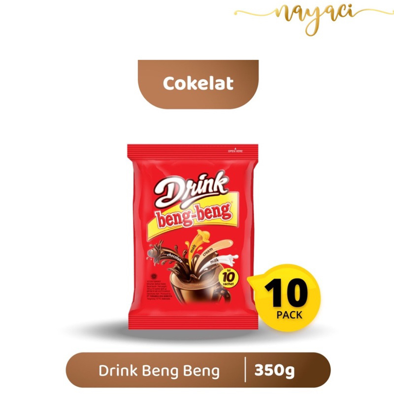 

Drink Beng Beng Chocolate Pouch 10 sachet @30 gr exp 2025 (max 10 Renceng)