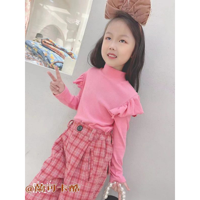 setelan celana tartan panjang anak perempuan