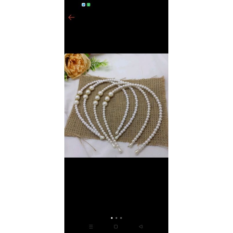 bando mutiara/cocok untuk foto memakai jilbab