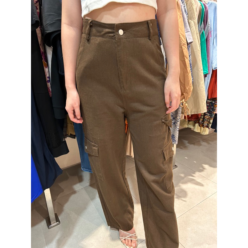 COMELLUC - Celana Cargo Wanita KoreaStyle | Celana Panjang Korean Style Wanita