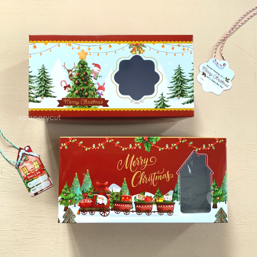 

Box Dus Kotak Packaging Kue Cookies - Natal / Christmas 22 x 11 x 8 cm