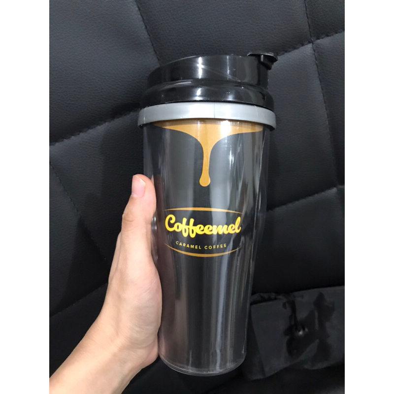 gelas tumblr aesthetic plastik coffee teh / botol tumbler minum esterik kopi air