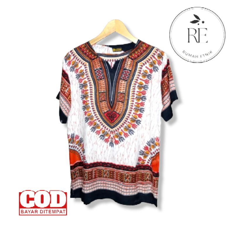 Baju kaos dashiki uje AT/ baju pria wanita/ baju santai/ baju dashiki