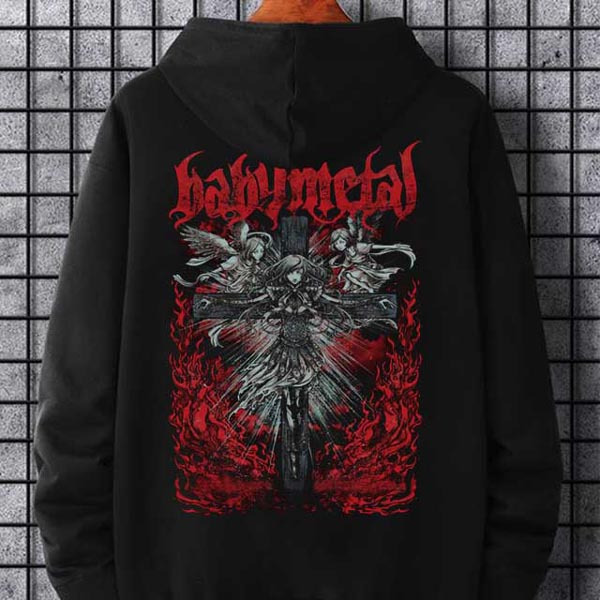 Jaket Hoodie Babymetal Hoodie Bahan Cotton Fleece | Pullover & Zipper | Bisa COD