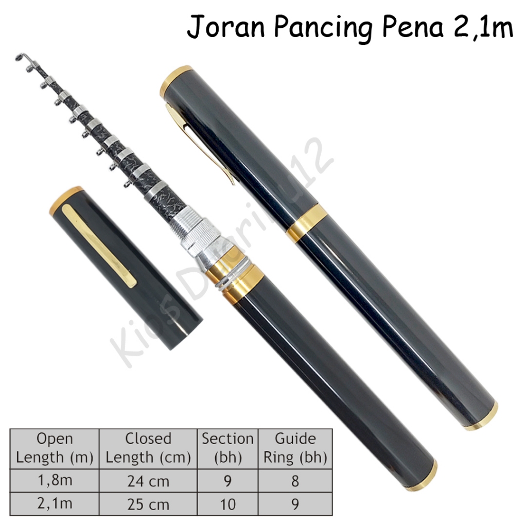 Joran Pancing Pena 2.1m / Joran Pancing Pena 1.8m / Pancing Pena Portabel