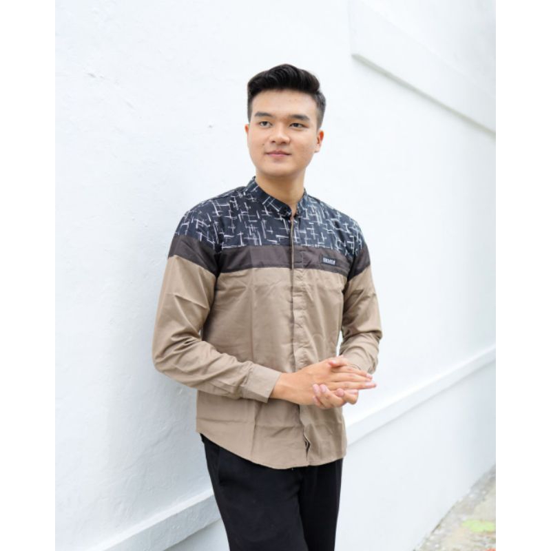 Baju Koko Best seller Elrumi Motif Senopati//Fashion muslim batik Pria kekinian Bisa COD