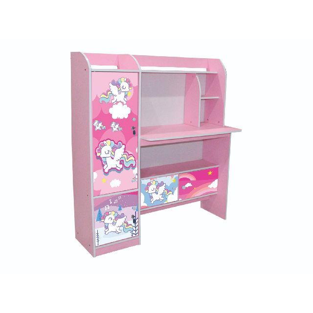 MEJA BELAJAR ANAK MEJA TULIS LEMARI BUKU KARAKTER