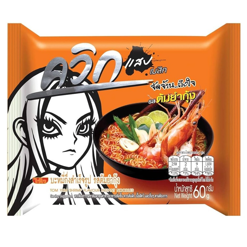 

Wai Wai Quick Tom Yum Shrimp Flavour 60gr