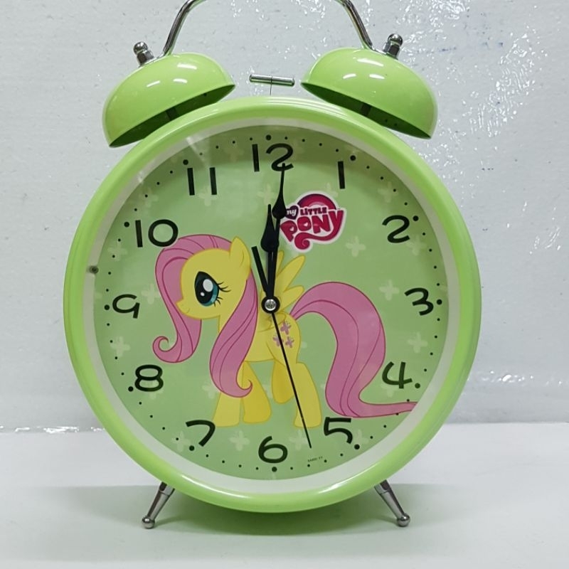 Jam Dingding Weker / Jam Meja Beker / Jam Alarm Dering Little Pony Hijau