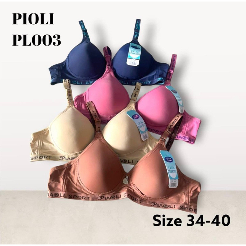 Piaoli PL003 Bra Sport Cup A Kecil Tanpa Kawat Kait 2
