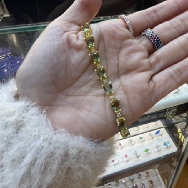 Tokkoe Gelang Zultanite Full Stones Original Turkiye