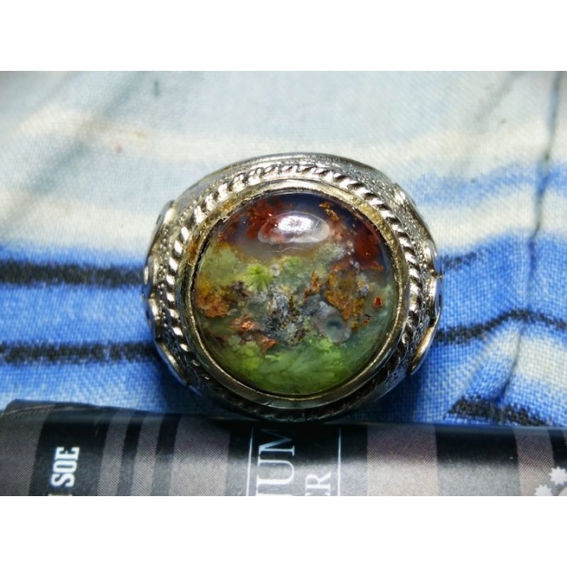 batu akik pancawarna tembaga