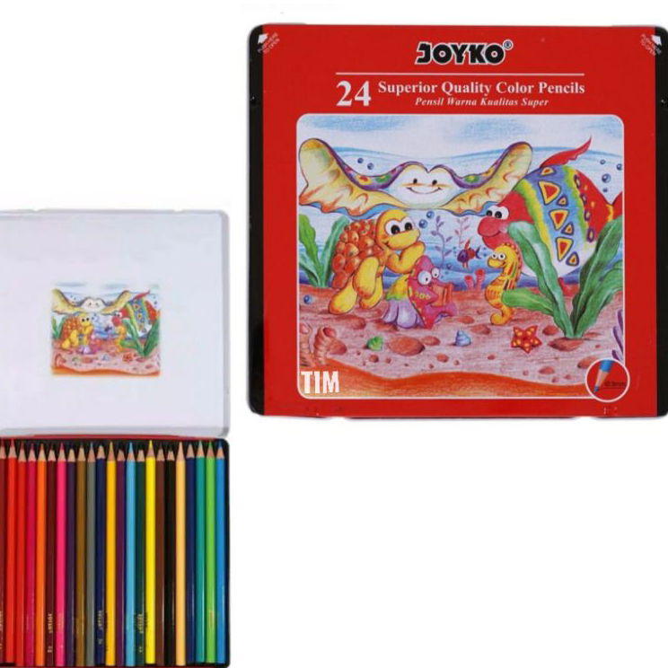 

➾❈❁ Pensil Warna Joyko CP24TC Kaleng 24 Warna