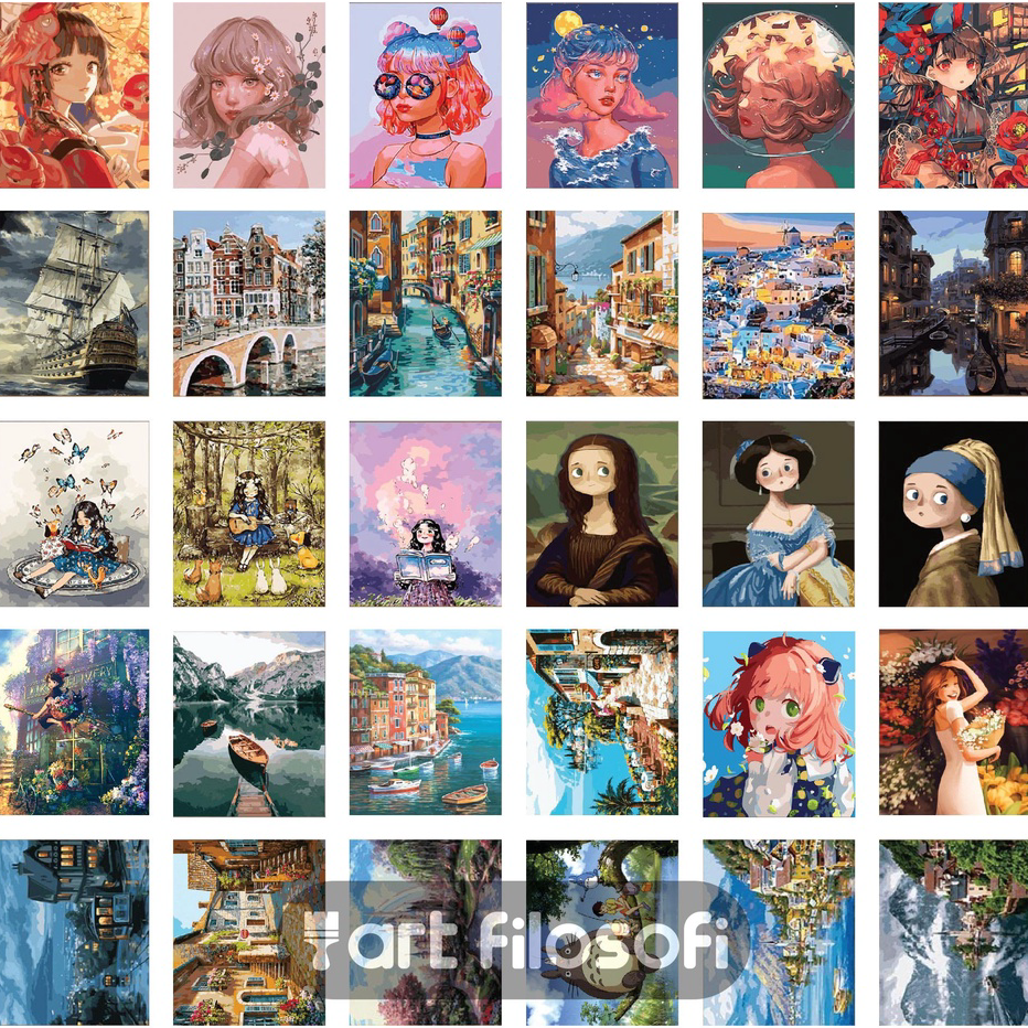 

Terupdate Paint By Number 40x50cm DIY Kit ➧✾