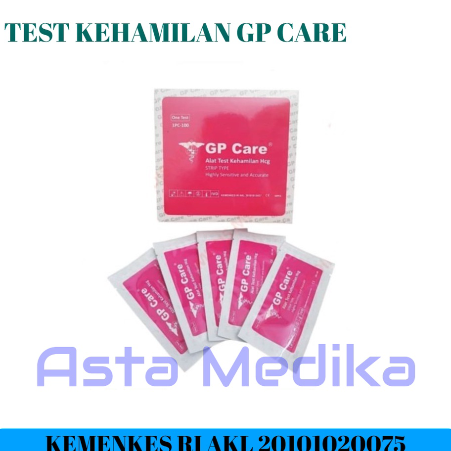 Stock Banyak Alat Test Kehamilan Strip GP Care TestPack Strip GP Care Tes Strip GP Care Sterile Alat