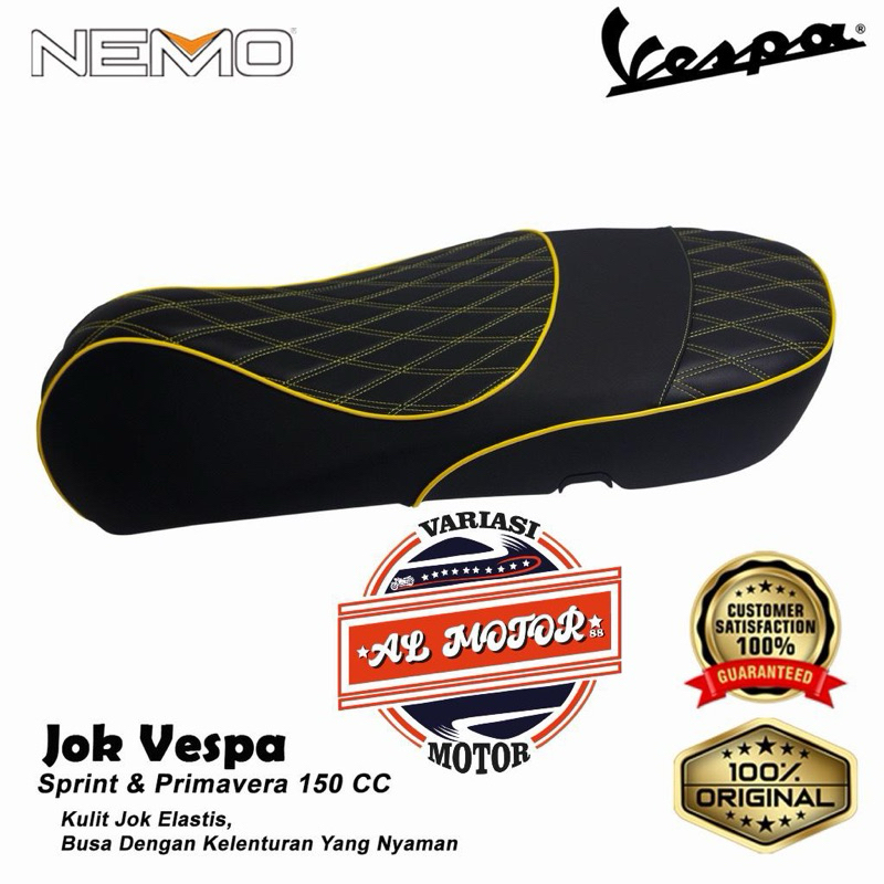 Jok Jox Motor Piaggio Vespa Sprint Primavera Jok Variasi Vespa Sprint Primavera Nemo Original