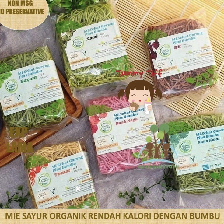 

Stock Banyak Lingkar Organik Mie Goreng Sayur 100gr dengan bumbu