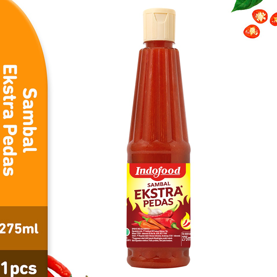 

Sale Sambal Indofood Ekstra Pedas Pet 275 ML