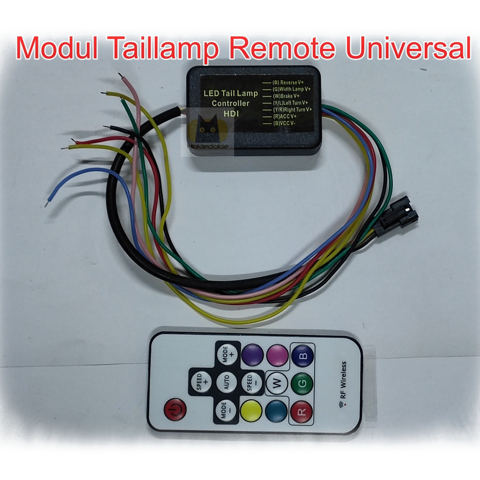 Terkini Modul taillamp remote universal bagasi multi mode led RGB ws2811