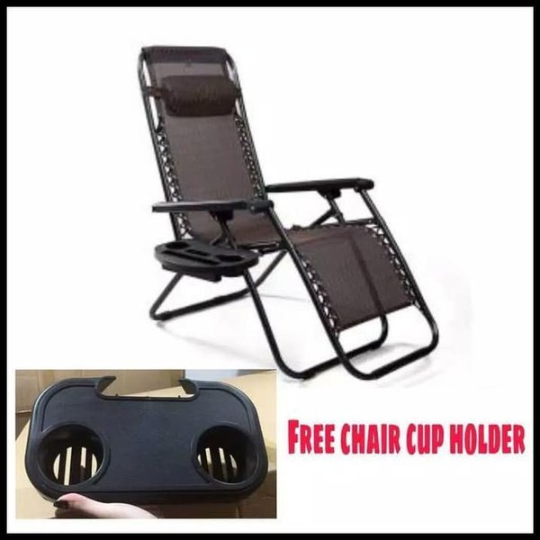 Shenar - Kursi malas / kursi senderan  / kursi malas free tempat gelas / Kursi lipat portable