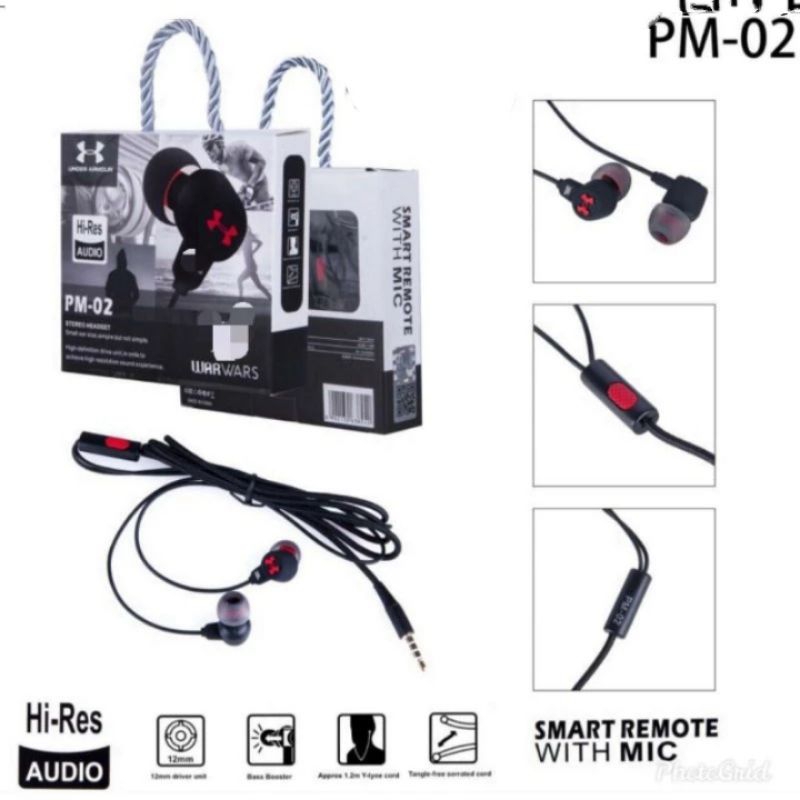 Headset Handsfree WarWars JBL PM 02 Earphone JBL PM 02 Stereo