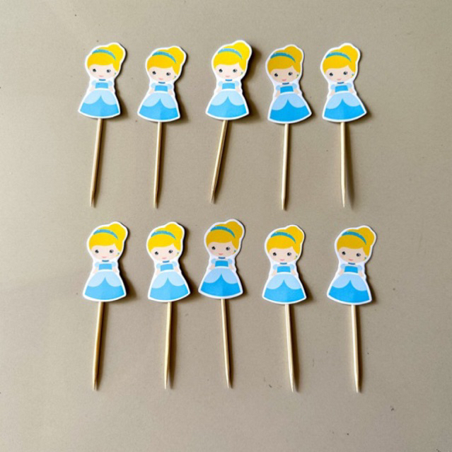 CUPCAKE TOPPER CINDERELLA / TOPPER KUE CINDERELLA / TOPPER CUPCAKE CINDERELLA / HIASAN KUE CINDERELL