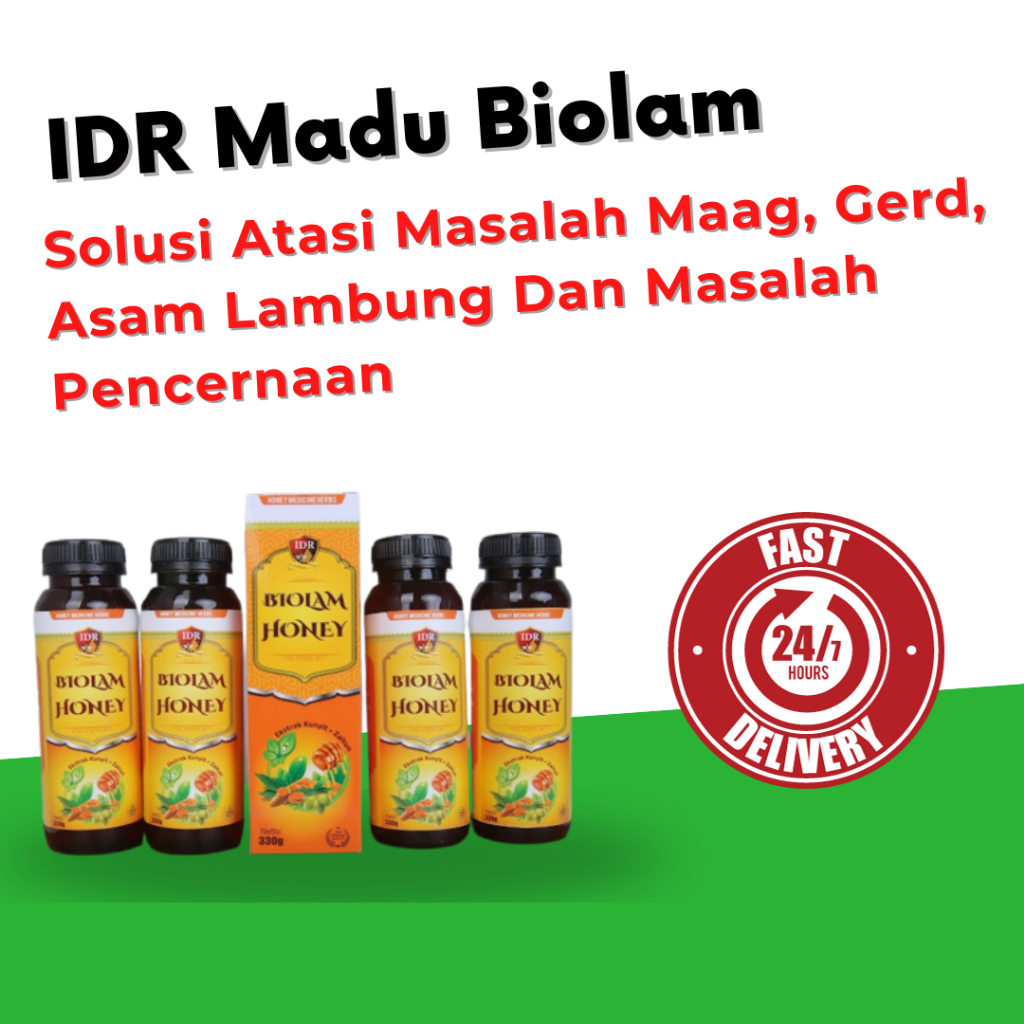 IDR Madu Biolam  Solusi Mengatasi Berbagai Masalah Pencernaan