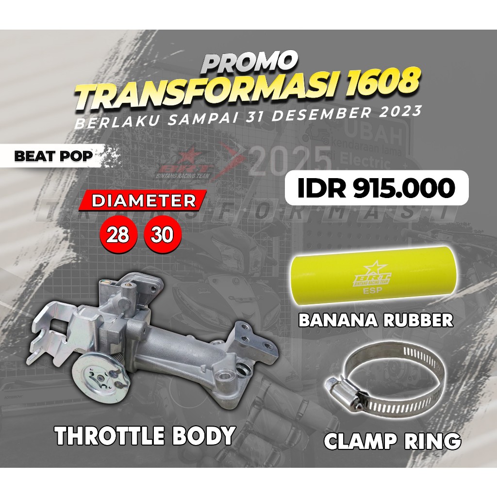 PAKET THROTTLE BODY BRT BEAT POP BEAT ESP